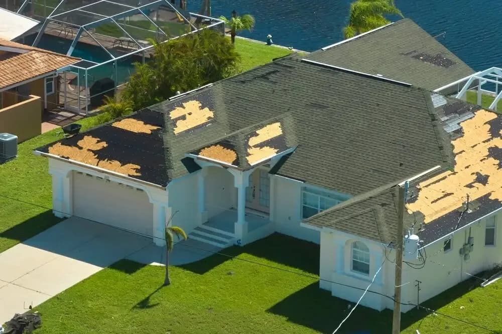 Storm Damage Restoration roof
